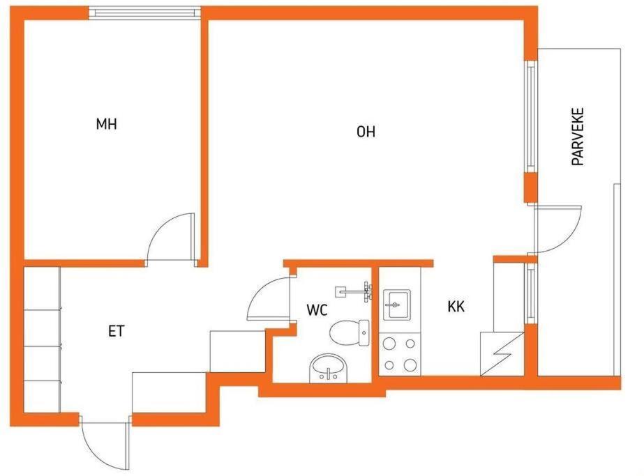 Ydinkeskusta Kaksio Saimaa Naekymillae, Ac, Wifi, Parveke Apartment ลาเปเอรันตา ภายนอก รูปภาพ